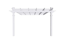 New England Arbors Freemont 12' x 12' Attached Vinyl Pergola