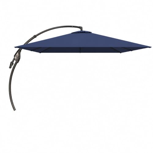 OROTLECT 10x13 FT Cantilever Umbrella Rectangle Offset Umbrella without Base & Cover for Pool Garden (Navy Blue, 10x13 FT)