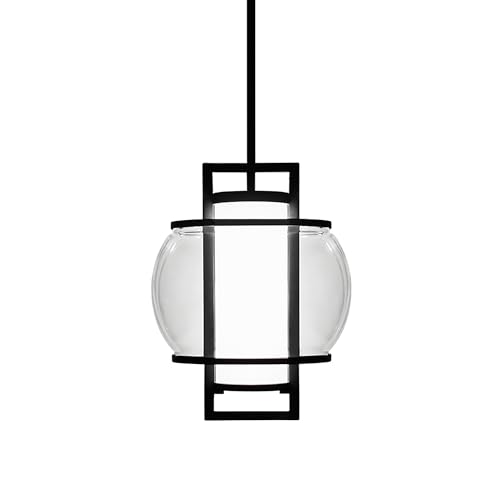 Modern Forms Lucid LED Outdoor Pendant 3000K in Black with Adjustable Height 18in - 120in