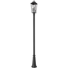Z-Lite Gannon 3 Light 121" Tall Post Light Black