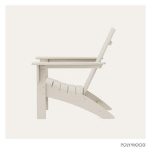 POLYWOOD Modern Adirondack Chair – All-Weather Outdoor Lawn Adirondack Chairs – HDPE, Fade-Resistant & Durable Outdoor Furniture – For Patio, Deck & Fire Pit Chairs – Sand