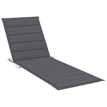 Fisinber 2-Person Garden Sun Lounger with Anthracite Cushions, Solid Acacia Wood Outdoor Double Chaise Lounge Chair with Wheels and Adjustable Backrest for Patio and Poolside