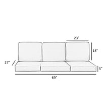 Mozaic Home Salix Outdoor/Indoor Cushion Set, 27 x 29 x 5, Blue 6 Count