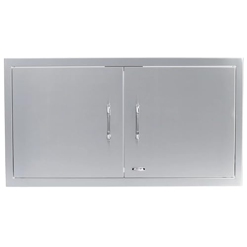 Bull Outdoor Products Premium Components for Outdoor Kitchen BBQ Island 38" Double Door with Reveal
