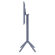 Compamia Sky 24 inch Square Folding Bar Table in Dark Gray Finish