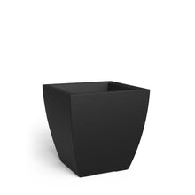 Mayne Kade 24in Self-Watering Modern Square Planter, Black