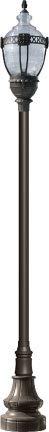 DABMAR LIGHTING INC GM8936-BZ-MT Fixture,Acorn,8936,BZ,MT,Clear Top