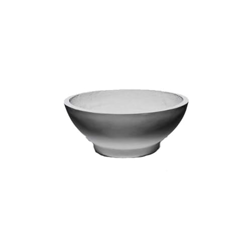 CFGH6FDF Bowl Shape Cement Planter Round Large Hydroponic Clay Simple Flower Bed Bonsai Multifunction(Gris,Large)