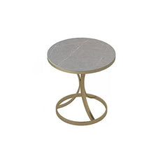 FAiruo Side Table Rock Slab Side Table Small Coffee Table Marble Living Room Sofa Corner Table Balcony Sideboard (Color : D, Size : 55 * 60cm)