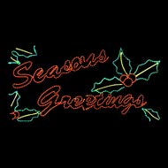 Generic LED Rope Light Seasons Greetings with Holly Motif 96 Inch