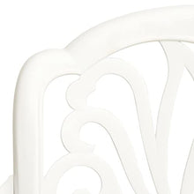 WEHUOSIF 5 Piece Bistro Set,Patio Lounge Set,Outdoor Patio Furniture,Patio Conversation Seat,Porch Furniture,Balcony Chairs,Deck Casual Furniture,for Bistro,Bar,Cafe,Backyard, Cast Aluminum White
