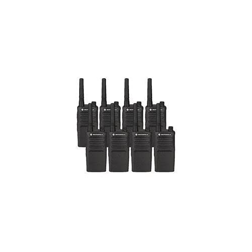 Motorola Solutions 8 Pack RMM2050 Two Way Radio Walkie Talkies Black