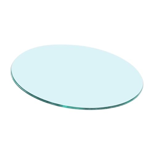 Tempered Glass Board, Glass Dining Table, Round Flat Glass, Round Glass Dining Table Top, Clear Circular Dining Table Top, Heat-Strengthened Glass, Transparent Round, Pencil Polished Edge Tabletop ( S
