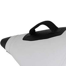 AQUOS Heavy-Duty Military Marine Grade Inflatable Pontoon Boat with Trolling Motor Grey