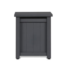 Afuera Living Modern Propane Tank Cover, 20.5" H x 17.5" W, Powder-Coated Metal/Plastic, Gray Finish, Rectangle Design, UV/Rust-Resistant Outdoor Accessory Doubles as Side Table