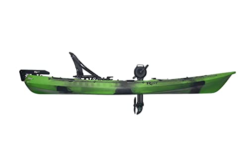 Riot Kayaks Mako 12 Fishing Yak with Impulse Pedal Drive Lime/Black
