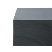Elementi Colorado Concrete Coffee Table, Slate Black, 30 x 60 Inches