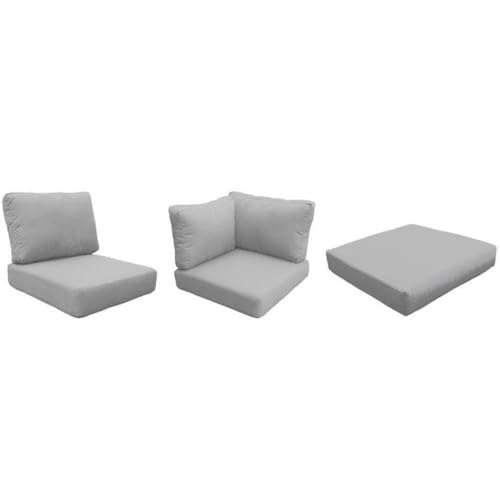 TK Classics Florence Cushions for Patio Furniture Grey
