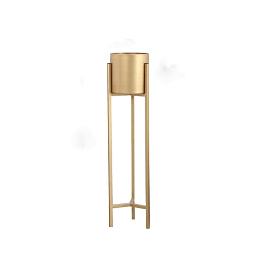 SIDUFHAOPKLL Gold Metal Plant Stand Living Room Indoor Brief Floor Iron Rack Flower Balcony Shelf Garden