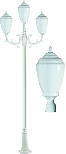 DABMAR LIGHTING INC Alisa 3-Light Post Fixture GM4015-W