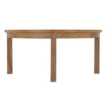 Outdoor Escape Brown Outdoor Patio Teak Round Coffee Table, 40 Inch Diameter Solid Wood Center Table, Lightweight Design for Garden Deck Backyard Seating