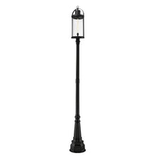 Z-Lite 1 Light Outdoor Post Mounted Fixture Black