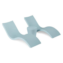 Ledge Lounger Signature Chaise Pool Lounge Chairs Set of 2 + Side Table