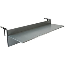 Balcony Bar Table for Railings, Outdoor Folding Deck Rail Table for Patio, Balcony Hanging Desk for Many Railings Compatible, Wooden Bar Serving Table for Porch (Grey, XL: 47.3 x 11.8 inches)