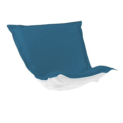 Howard Elliott Collection Puff Chair Cushion With Cover, Butterfly Sling Chair Replacement Cushion with 100% Sunbrella Acrylic for Puff Chairs & Furnitures, 49 x 40 Inch, Seascape Turquoise