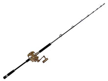 EAT MY TACKLE Amberjack Jigging Rod and Reel Combo Black Blue Gold