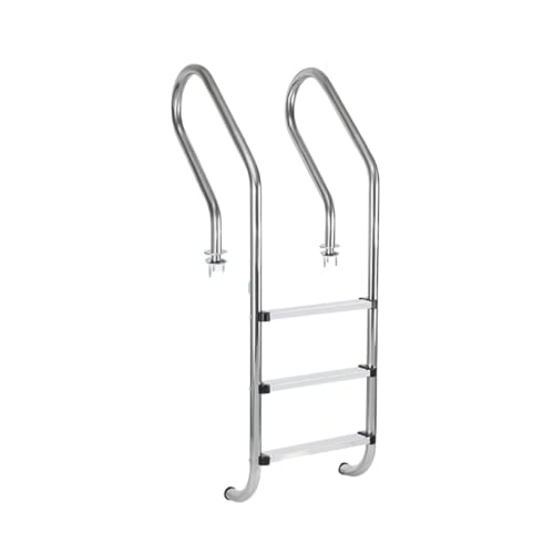 Pool Ladder, Heavy-Duty Pool Ladder; 250kg Load Capacity, Suitable for Swimming Pools and Water Parks(3 Steps)
