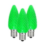 Novelty Lights 500CT Case C9 LED Faceted Ultra Bright Dimmable Outdoor Christmas Light Replacement Bulbs Decorative LED Bulbs LED Christmas Lights, C9 Christmas Lights C9 LED Bulbs (Green)