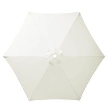 MXJCKSOQ Beige Parasol Replacement Canopy 2.5m/2.7m/3.5m 6/8 Ribs Garden Umbrella Cover Fabric for Yard Beach Outdoor Use - Easy Install,White-4.0m/8-ribs