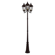 Livex 3 Light Outdoor Post Light Textured Black
