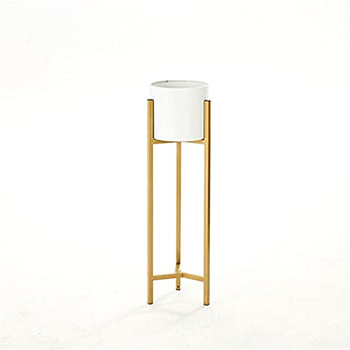 MIIKHI Potted Plant Stand 60/90cm Outdoor Furniture Nordic Plants Stand Balcony Shelf Plant Green Succulent Iron Art Rack Simple Floor Light Luxury Flower ho (White Single Layer 90cm)