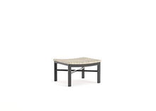 Winston Jasper Ottoman Textured Pewter Frame Beechwood Weave