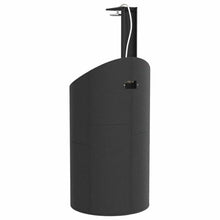 Outdoor Shower Black 39.4x39.4x95.1 Inch Poly Rattan Acacia Wood
