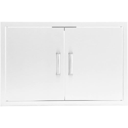 BBQGUYS 32-in Contempo/Traditional Stainless Steel Double Access Door Signature - BBQ-AD32
