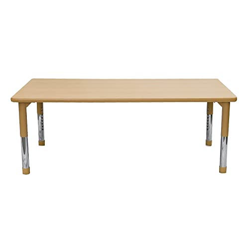 Angeles As We Grow Kids School Activity Table 30"x60" Maple-Tan