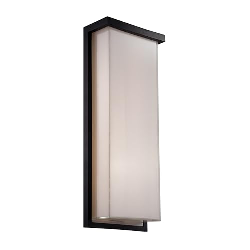 Modern Forms Ledge 20in LED Indoor or Outdoor Wall Light 3000K in Black