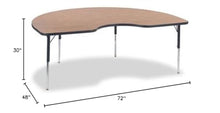 Virco 48Kid72 Activity Table Brown