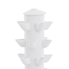 XURUIUS Hydroponic Tower Growing System,9 Tiers,Growing Mechanism,Vertical Design,Convenience,for Indoor Outdoor Plants