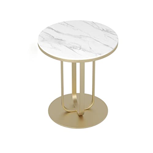 NRFJFOP Sofa Side Table Small Coffee Rock Slab Round Living Room Sideboard Household