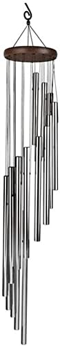 Wind Chimes for Outside - Soothing Melodic Tones 52”Wind Chime Gift for Garden Outdoor Home Decor (Silver)