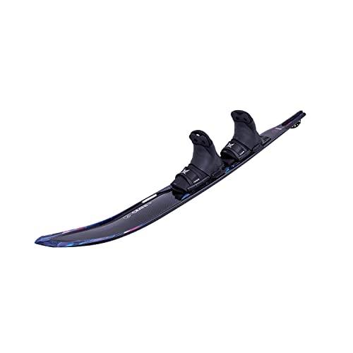 HO Sports Womens Carbon Omni Waterski w/Animal Dbl 4-5 Boots Black