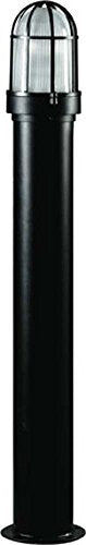 Dabmar Lighting D3170-B Powder Coated Steel Bollard, Black