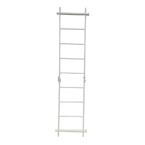 Benzara Plant Display Stand, 87 Inch 7 Tier Ladder Design, White Metal Body