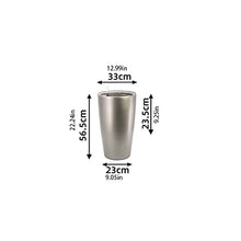 HIHELO Planters Resin Plastic Flowerpot Garden Art Vase Plant Stand Automatic Water-Absorbing Flowerpot Home Flowerpot Nursery Pots (Color : A)