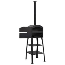 Zexlorith Charcoal-Fired Pizza Oven, Steel Garden Grill & Bread Maker