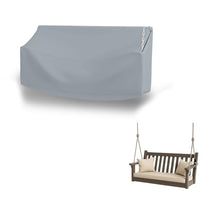 Seal Skin Covers Swing Canopy Cover, Heavy Duty PVC-Coated Polyester Outdoor Patio Swing Cover, Water & UV Resistant Protection with Air Vent, Handle and Flap Type Zipper, Gray, 87" L x 49" W x 67" H